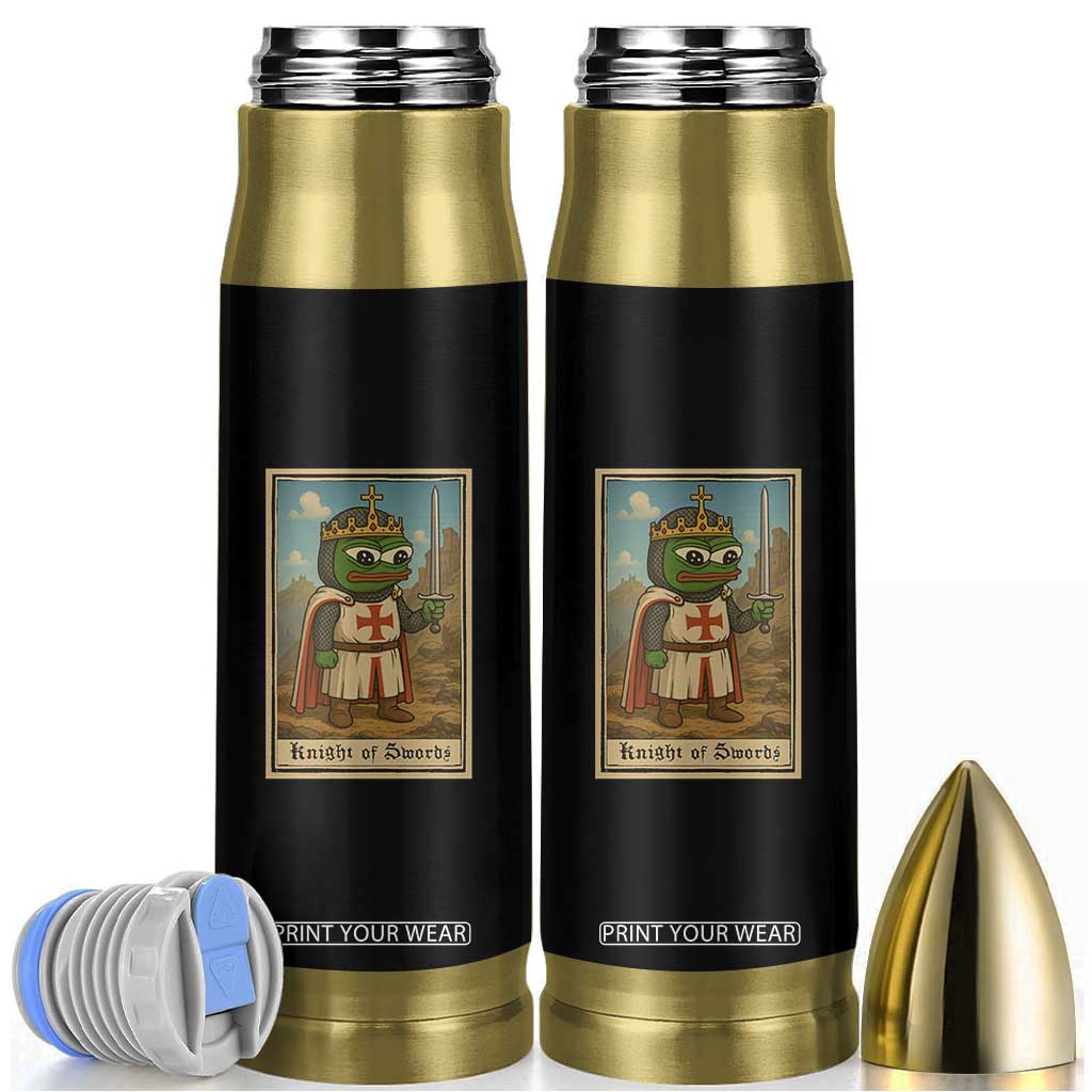 Funny Knight Meme Bullet Tumbler Vintage Pepe Frog Templar Crusader Fren Soldier TS10 Black Print Your Wear