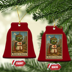 Funny Knight Meme Ceramic Ornament Vintage Pepe Frog Templar Crusader Fren Soldier TS10 Print Your Wear
