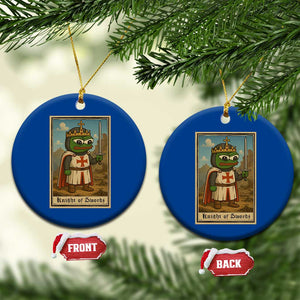 Funny Knight Meme Ceramic Ornament Vintage Pepe Frog Templar Crusader Fren Soldier TS10 1pc Blue Print Your Wear