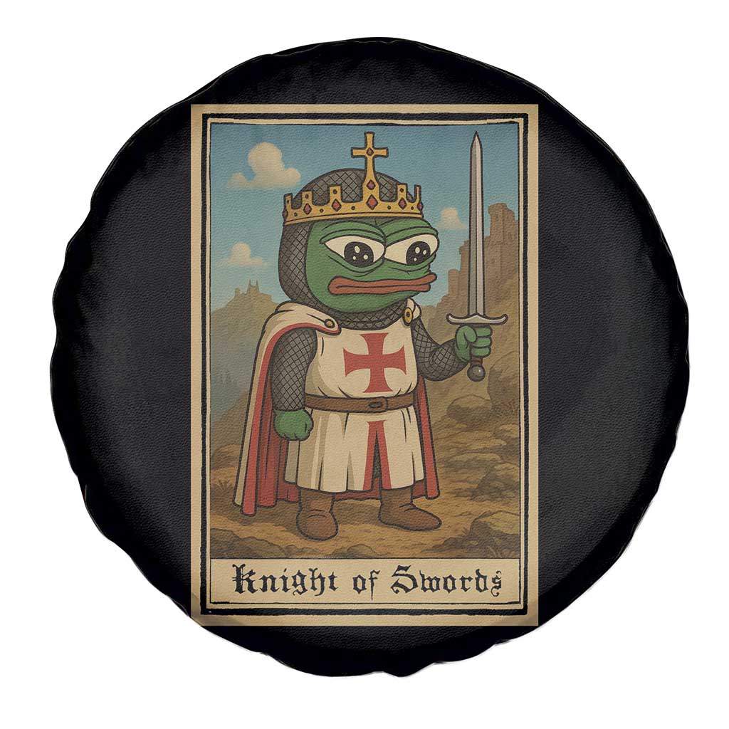 Funny Knight Meme Spare Tire Cover Vintage Pepe Frog Templar Crusader Fren Soldier TS10 Print Your Wear