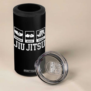 Funny BJJ 4 in 1 Can Cooler Tumbler Toque Soco Rola Brazilian Jiu Jitsu TS10 Print Your Wear