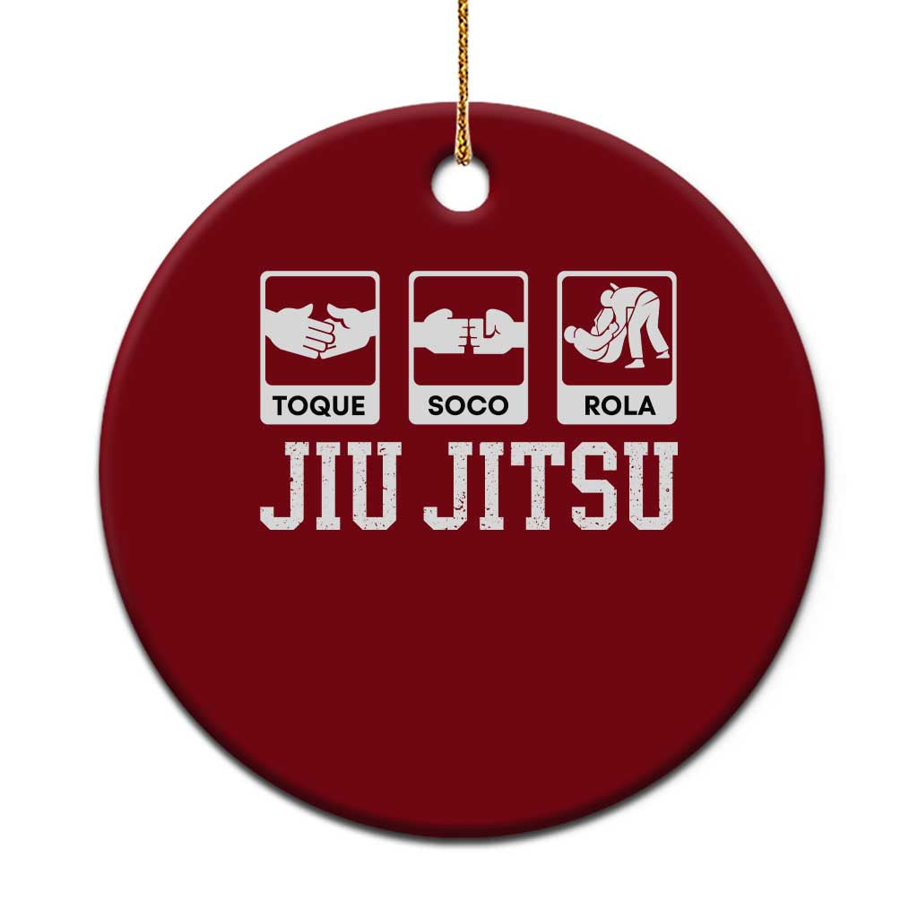 Funny BJJ Ceramic Ornament Toque Soco Rola Brazilian Jiu Jitsu TS10 1pc Red Print Your Wear
