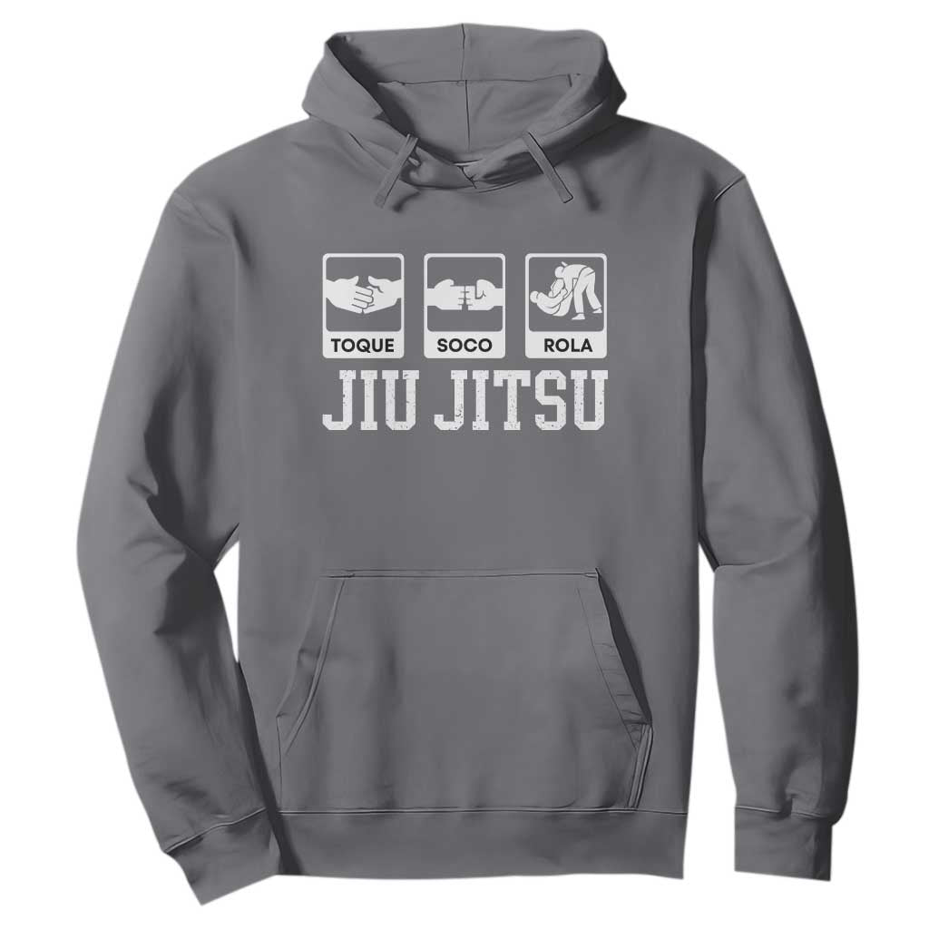 Funny BJJ Hoodie Toque Soco Rola Brazilian Jiu Jitsu TS10 Charcoal Print Your Wear
