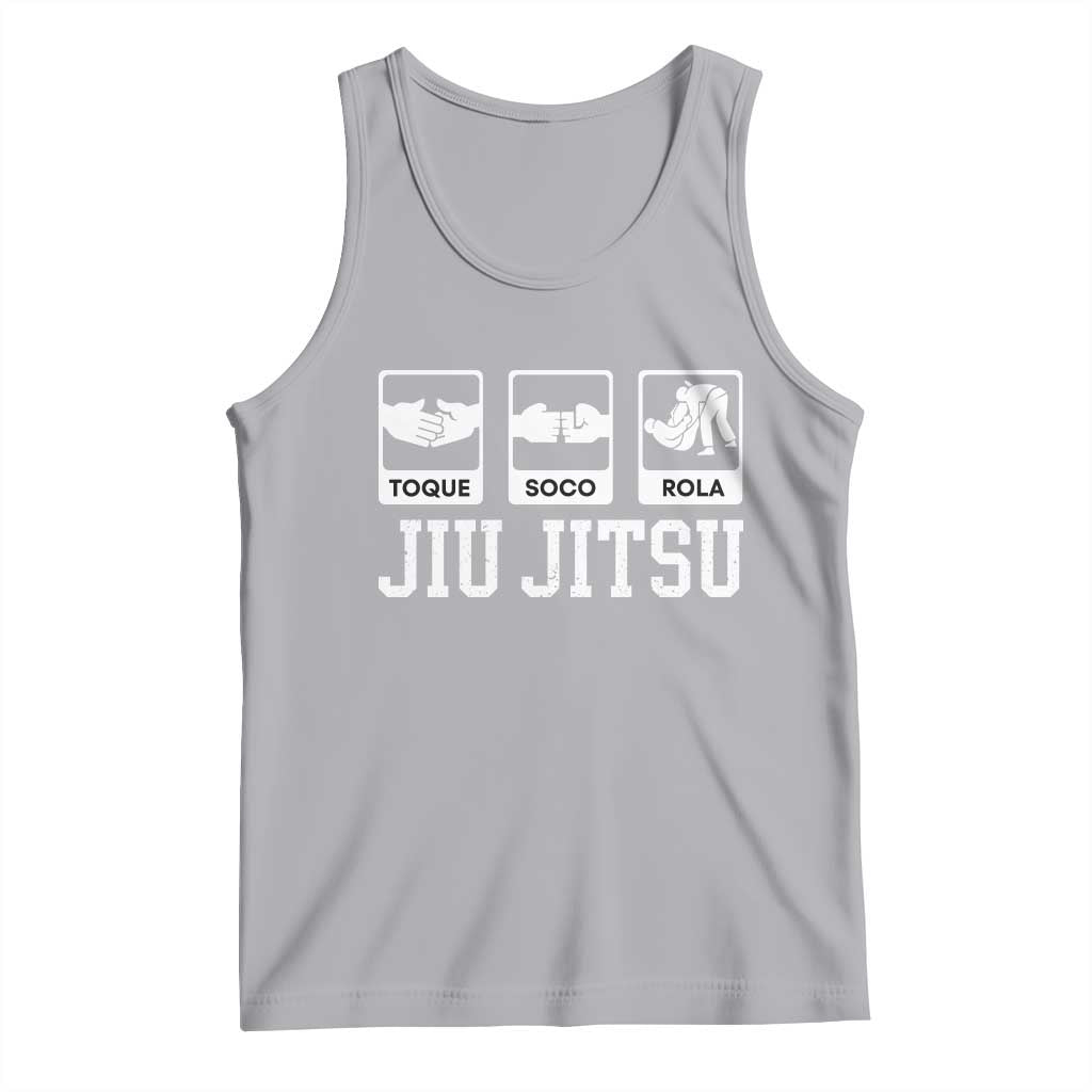 Funny BJJ Tank Top Toque Soco Rola Brazilian Jiu Jitsu TS10 Athletic Heather Print Your Wear