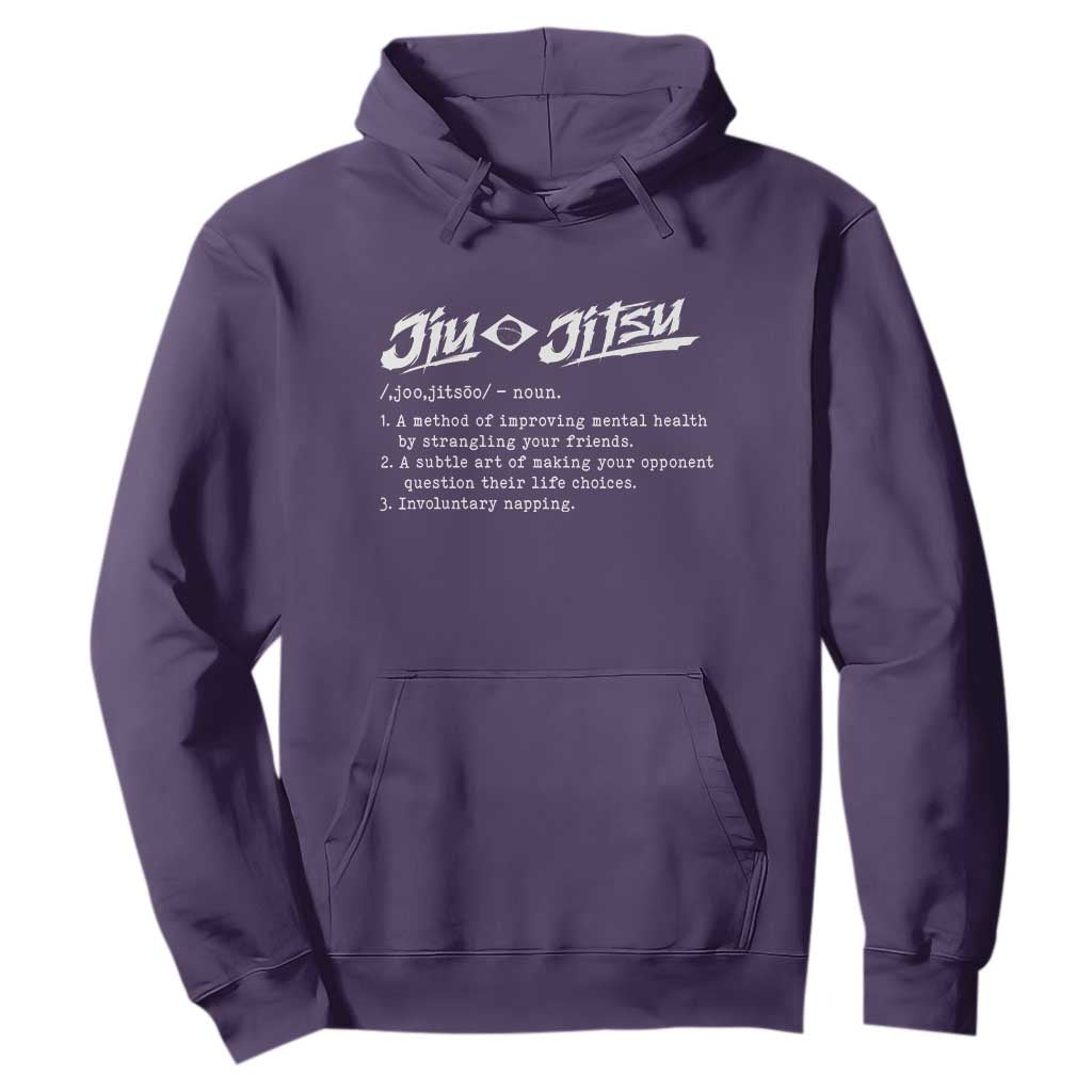 Funny Brazilian Jiu Jitsu Hoodie Jiujitsu Definition BJJ TS10 Purple Print Your Wear