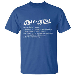 Funny Brazilian Jiu Jitsu T Shirt Jiujitsu Definition BJJ TS10 Royal Blue Print Your Wear