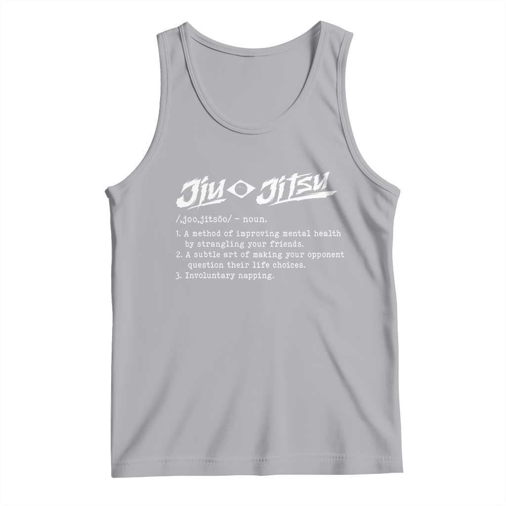 Funny Brazilian Jiu Jitsu Tank Top Jiujitsu Definition BJJ TS10 Athletic Heather Print Your Wear