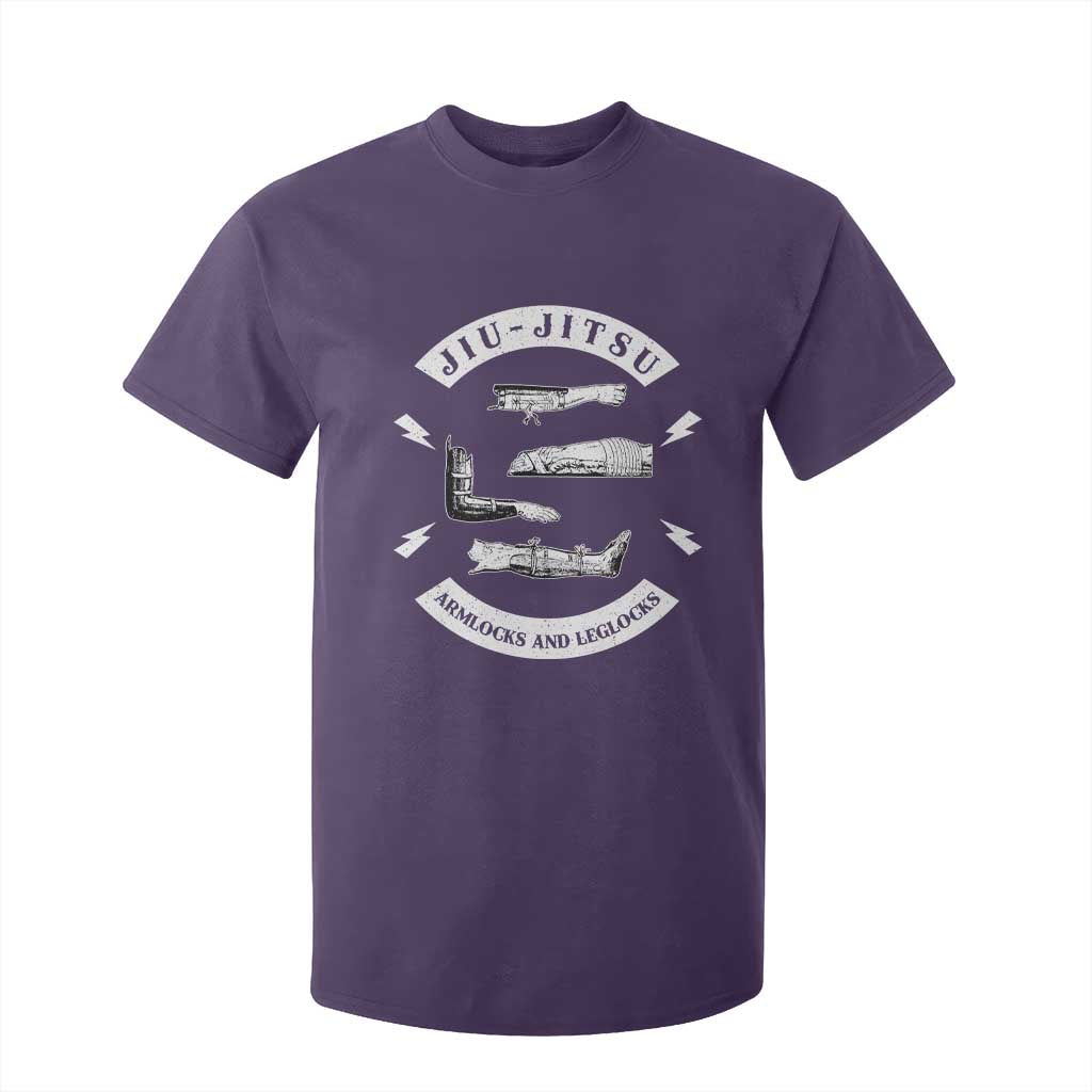 Vintage Jiu Jitsu T Shirt For Kid Armlocks and Leglocks BJJ Grappling Fans TS10 Purple Print Your Wear