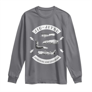 Vintage Jiu Jitsu Long Sleeve Shirt Armlocks and Leglocks BJJ Grappling Fans TS10 Charcoal Print Your Wear
