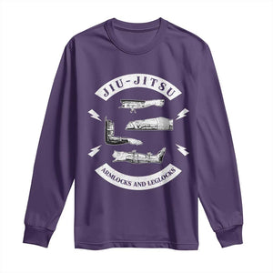 Vintage Jiu Jitsu Long Sleeve Shirt Armlocks and Leglocks BJJ Grappling Fans TS10 Purple Print Your Wear