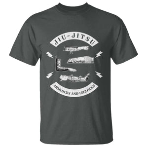 Vintage Jiu Jitsu T Shirt Armlocks and Leglocks BJJ Grappling Fans TS10 Dark Heather Print Your Wear
