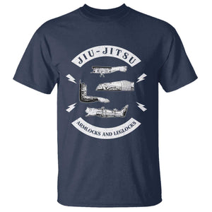 Vintage Jiu Jitsu T Shirt Armlocks and Leglocks BJJ Grappling Fans TS10 Navy Print Your Wear