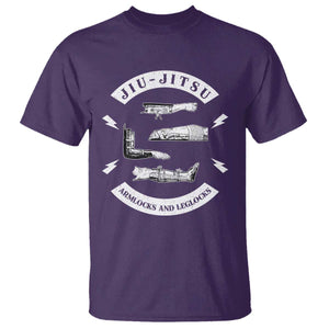 Vintage Jiu Jitsu T Shirt Armlocks and Leglocks BJJ Grappling Fans TS10 Purple Print Your Wear