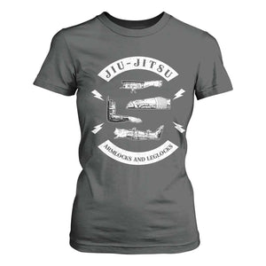 Vintage Jiu Jitsu T Shirt For Women Armlocks and Leglocks BJJ Grappling Fans TS10 Dark Heather Print Your Wear