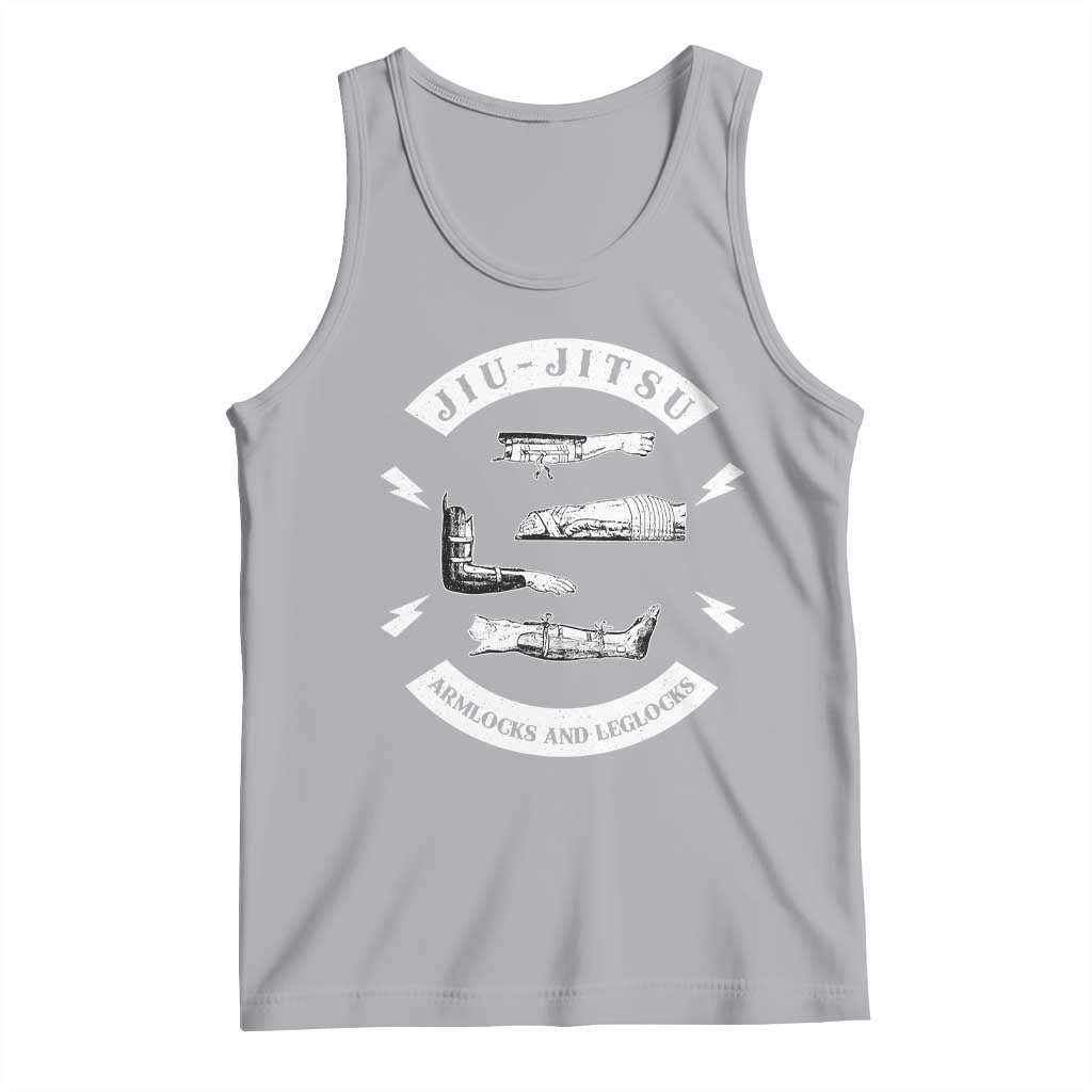 Vintage Jiu Jitsu Tank Top Armlocks and Leglocks BJJ Grappling Fans TS10 Athletic Heather Print Your Wear