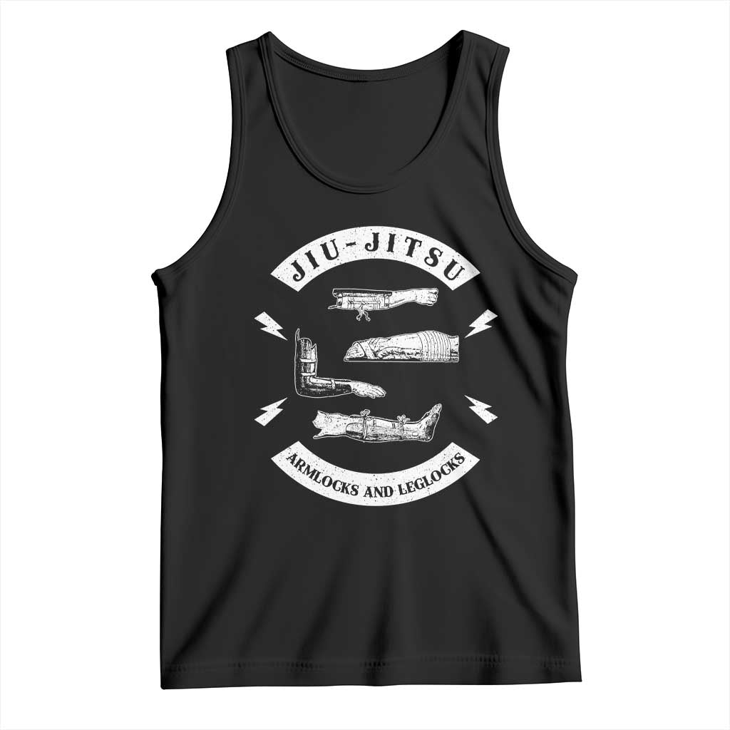 Vintage Jiu Jitsu Tank Top Armlocks and Leglocks BJJ Grappling Fans TS10 Black Print Your Wear