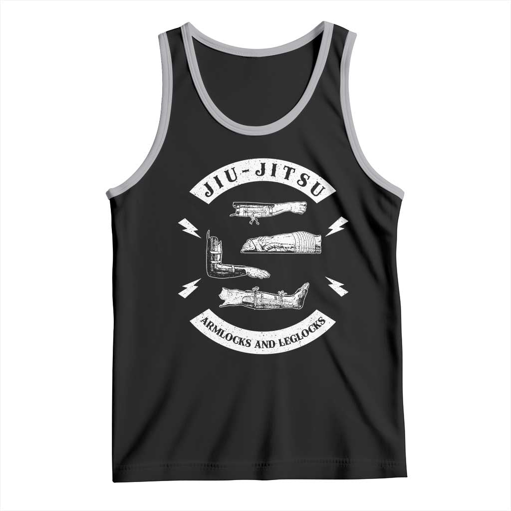 Vintage Jiu Jitsu Tank Top Armlocks and Leglocks BJJ Grappling Fans TS10 Black Athletic Heather Print Your Wear