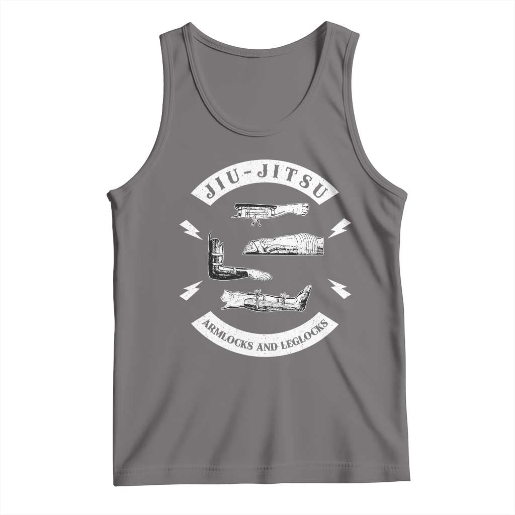 Vintage Jiu Jitsu Tank Top Armlocks and Leglocks BJJ Grappling Fans TS10 Deep Heather Print Your Wear