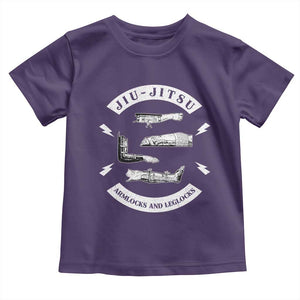 Vintage Jiu Jitsu Toddler T Shirt Armlocks and Leglocks BJJ Grappling Fans TS10 Purple Print Your Wear