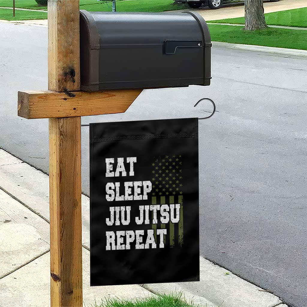 Eat Sleep Jiu Jitsu Repeat Garden Flag Cool JiuJitsu BJJ American Flag TS10 Print Your Wear