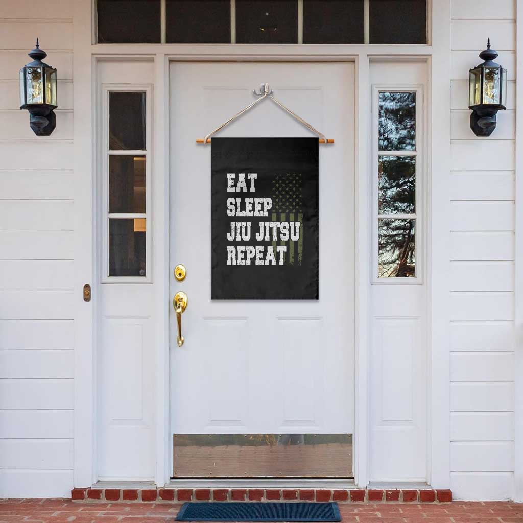 Eat Sleep Jiu Jitsu Repeat Garden Flag Cool JiuJitsu BJJ American Flag TS10 Print Your Wear