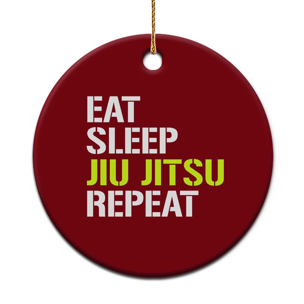 Eat Sleep Jiu Jitsu Repeat Ceramic Ornament Cool JiuJitsu BJJ TS10 1pc Red Print Your Wear