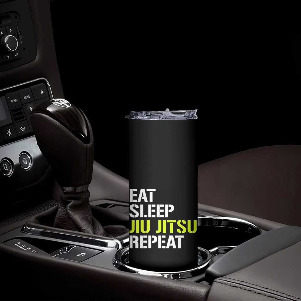 Eat Sleep Jiu Jitsu Repeat Skinny Tumbler Cool JiuJitsu BJJ TS10 Print Your Wear