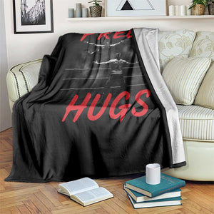 Free Hugs Wrestling Throw Blanket Funny Luchador Mexican Wrestler TS10 Print Your Wear