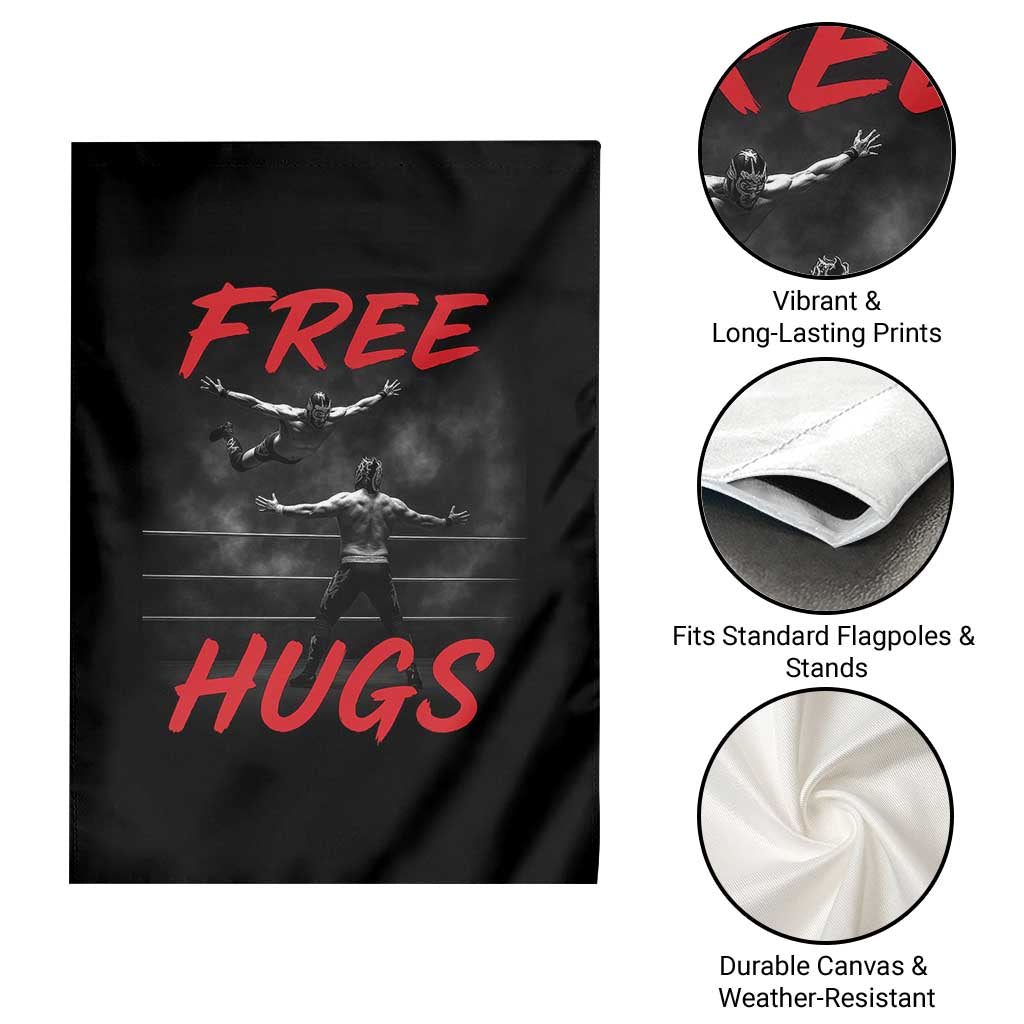 Free Hugs Wrestling Garden Flag Funny Luchador Mexican Wrestler TS10 Print Your Wear