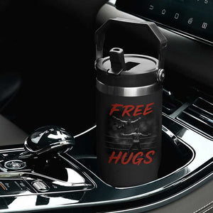 Free Hugs Wrestling Flip Straw Tumbler Funny Luchador Mexican Wrestler TS10 Print Your Wear