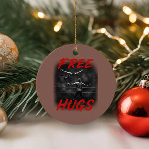 Free Hugs Wrestling Ceramic Ornament Funny Luchador Mexican Wrestler TS10 1pc Mocha Print Your Wear