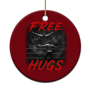 Free Hugs Wrestling Ceramic Ornament Funny Luchador Mexican Wrestler TS10 1pc Red Print Your Wear
