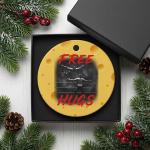 Free Hugs Wrestling Ceramic Ornament Funny Luchador Mexican Wrestler TS10 1pc Yellow Cheese Print Your Wear