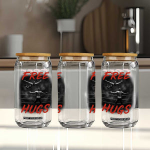 Free Hugs Wrestling Glass Can Funny Luchador Mexican Wrestler TS10 Print Your Wear