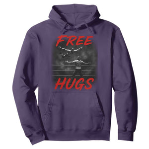 Free Hugs Wrestling Hoodie Funny Luchador Mexican Wrestler TS10 Purple Print Your Wear