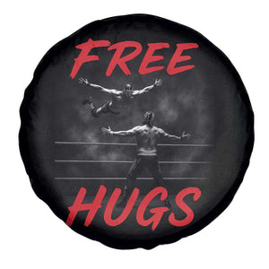 Free Hugs Wrestling Spare Tire Cover Funny Luchador Mexican Wrestler TS10 Print Your Wear