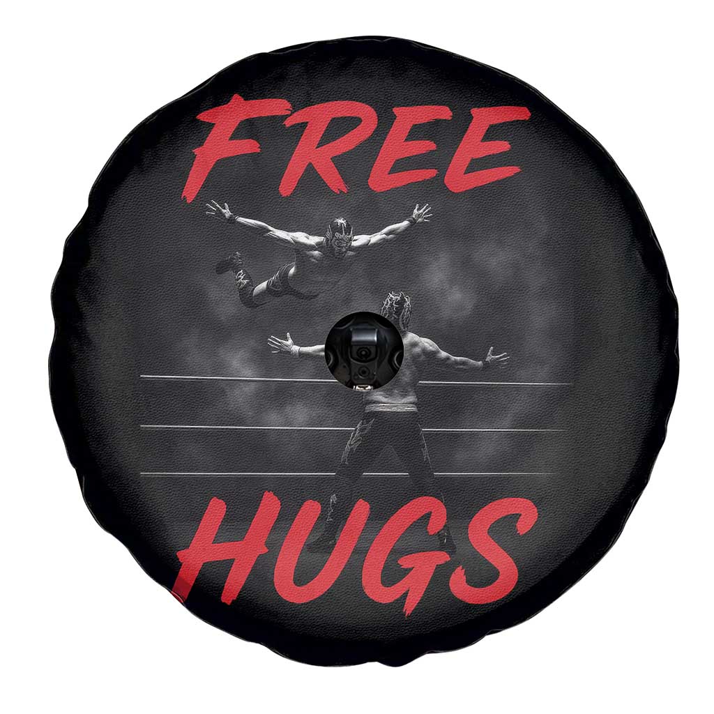 Free Hugs Wrestling Spare Tire Cover Funny Luchador Mexican Wrestler TS10 Print Your Wear
