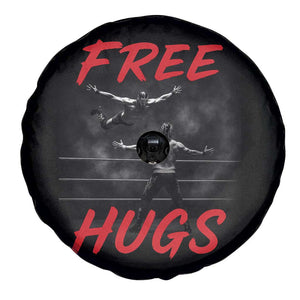 Free Hugs Wrestling Spare Tire Cover Funny Luchador Mexican Wrestler TS10 Print Your Wear