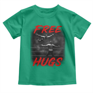 Free Hugs Wrestling Toddler T Shirt Funny Luchador Mexican Wrestler TS10 Irish Green Print Your Wear