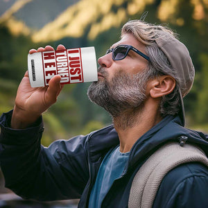 I Just Turned Heel 4 in 1 Can Cooler Tumbler Pro Wrestling Retro Distressed TS10 Print Your Wear