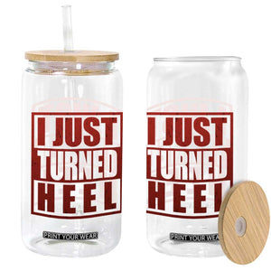 I Just Turned Heel Glass Can Pro Wrestling Retro Distressed TS10 Print Your Wear