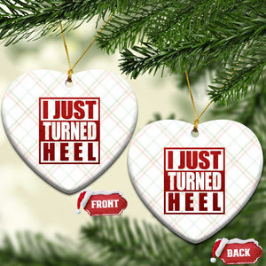 I Just Turned Heel Ceramic Ornament Pro Wrestling Retro Distressed TS10 Print Your Wear