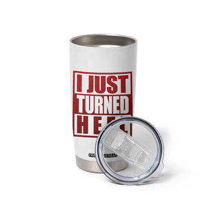 I Just Turned Heel Tumbler Cup Pro Wrestling Retro Distressed TS10 Print Your Wear