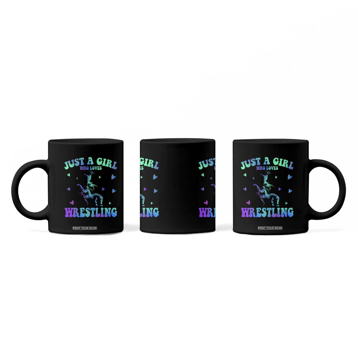 Just A Girl Who Loves Wrestling Coffee Mug Funny Wrestle Lover Wrestler TS10 Print Your Wear