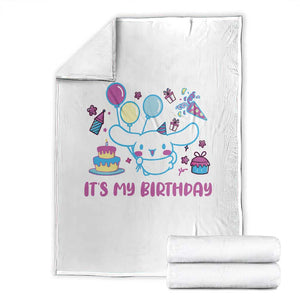 Its My Birthday Throw Blanket Girl Party Funny Bday Family Party TS10 White Print Your Wear