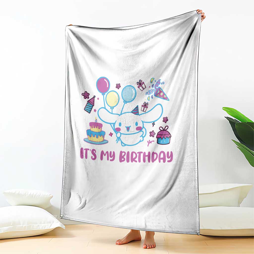 Its My Birthday Throw Blanket Girl Party Funny Bday Family Party TS10 Print Your Wear