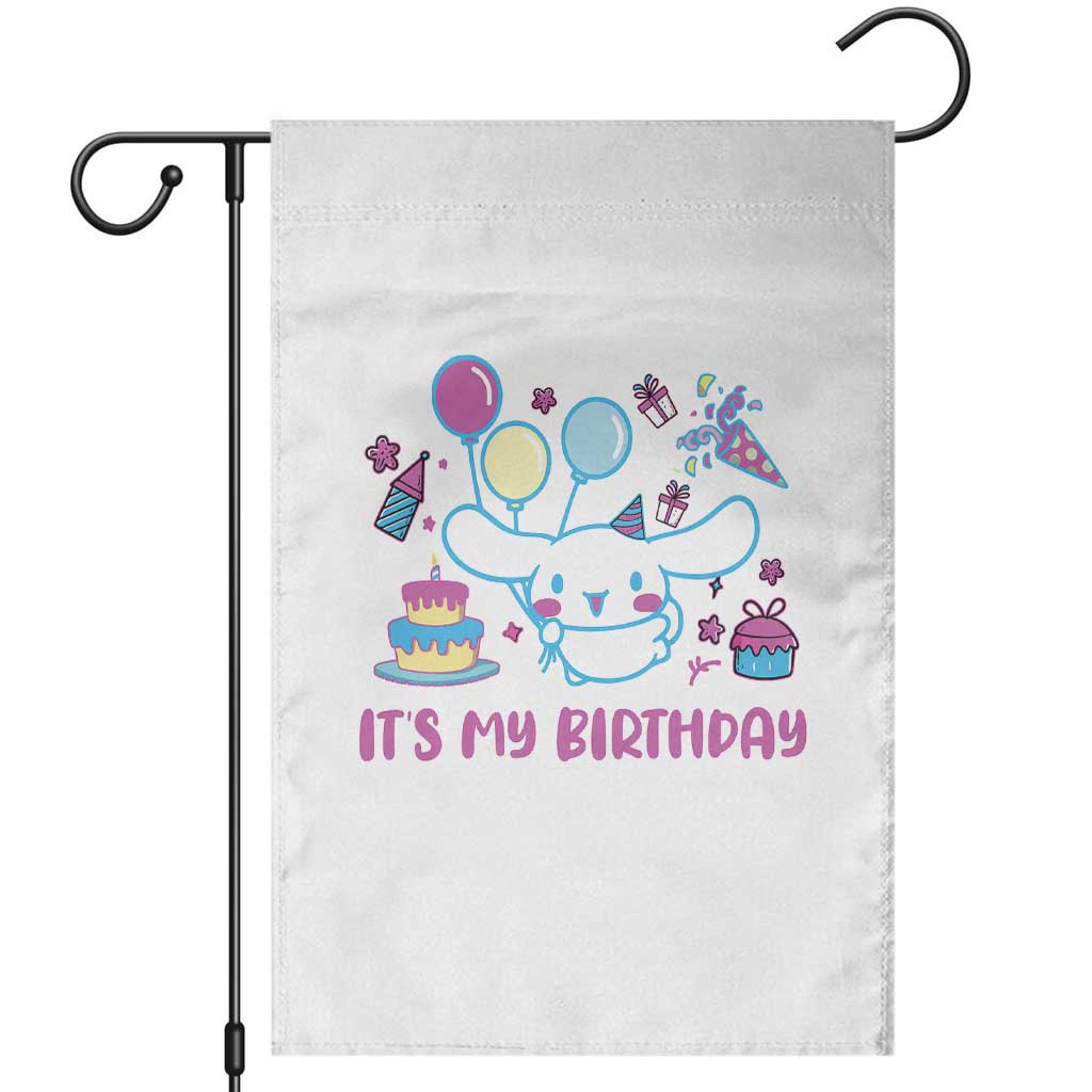 Its My Birthday Garden Flag Girl Party Funny Bday Family Party TS10 White Print Your Wear