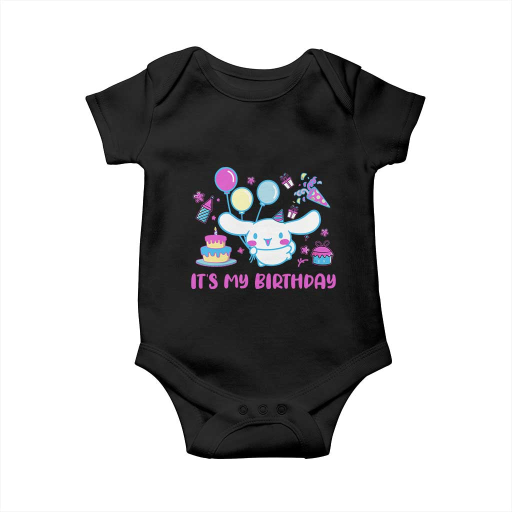Its My Birthday Baby Onesie Girl Party Funny Bday Family Party TS10 Black Print Your Wear