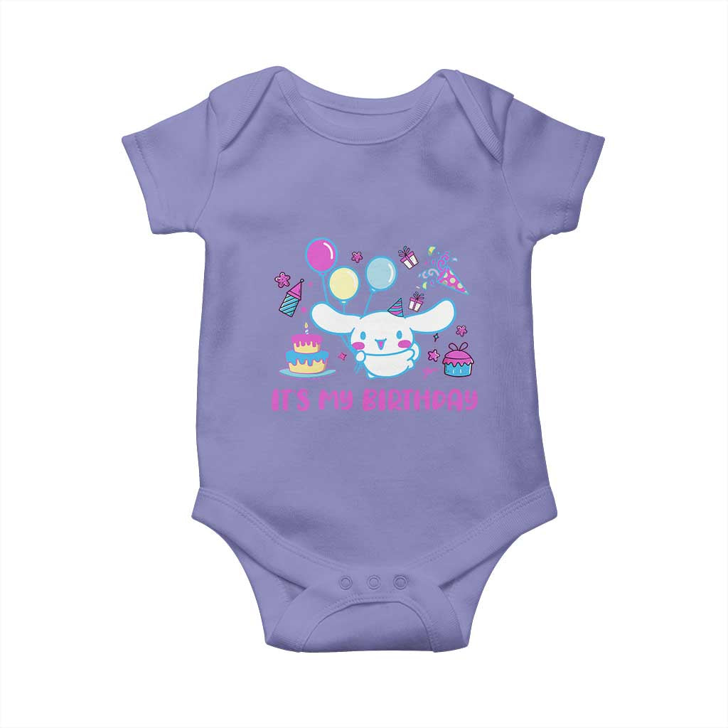 Its My Birthday Baby Onesie Girl Party Funny Bday Family Party TS10 Violet Print Your Wear