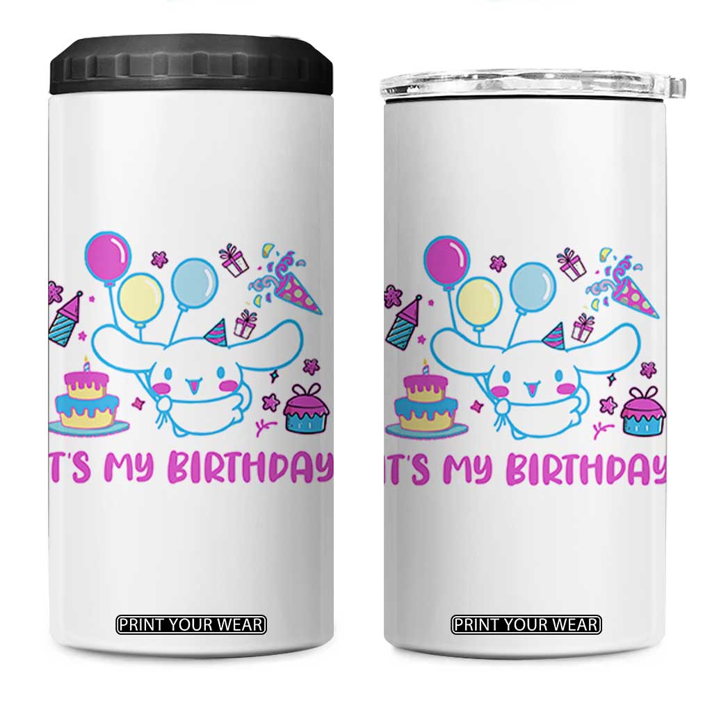 Its My Birthday 4 in 1 Can Cooler Tumbler Girl Party Funny Bday Family Party TS10 One Size: 16 oz White Print Your Wear